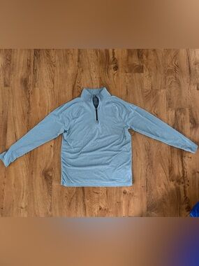 Old Navy Light Blue Quarter-Zip Lightweight Long Sleeve 14-16 Boy